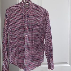 Vintage J Crew 100% Cotton Button Down, Plaid, Medium
